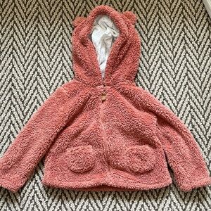 Carter toddler bear ears fuzzy jacket